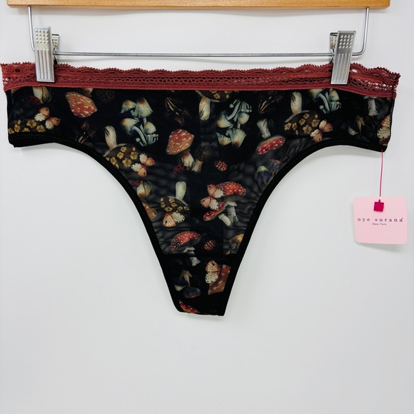NWT UYE SURANA Limited Edition Mystical Mushrooms Printed Thong L/XL - Picture 3 of 10